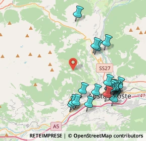 Mappa Strada Poderale Del Vernet, 11100 Aosta AO, Italia (4.3935)