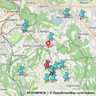 Mappa Via monte Castello, 22070 Capiago Intimiano CO, Italia (2.59067)