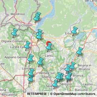 Mappa Via monte Castello, 22070 Capiago Intimiano CO, Italia (10.2345)