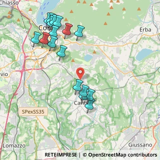 Mappa Via monte Castello, 22070 Capiago Intimiano CO, Italia (4.49824)