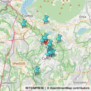 Mappa Via monte Castello, 22070 Capiago Intimiano CO, Italia (2.56455)