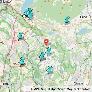 Mappa Via monte Castello, 22070 Capiago Intimiano CO, Italia (4.96273)