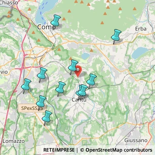 Mappa Via monte Castello, 22070 Capiago Intimiano CO, Italia (4.04091)