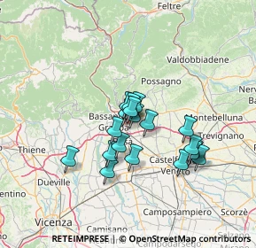 Mappa Via Monte Tomba, 36060 Romano D'ezzelino VI, Italia (10.05263)