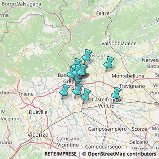 Mappa Via Monte Tomba, 36060 Romano D'ezzelino VI, Italia (6.74833)