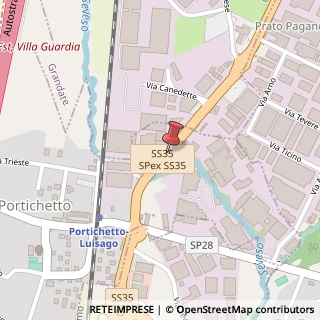 Mappa Via Risorgimento, 33, 22070 Portichetto CO, Italia, 22070 Luisago, Como (Lombardia)