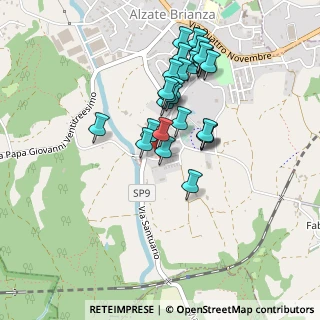Mappa Via della Noce, 22040 Alzate Brianza CO, Italia (0.41111)