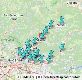 Mappa Via Maniscalco, 24021 Albino BG, Italia (7.449)