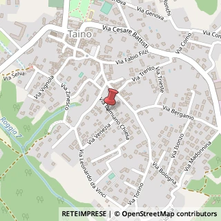 Mappa Via Damiano Chiesa, 22, 21020 Taino VA, Italia, 21020 Taino, Varese (Lombardia)