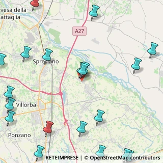 Mappa Via Dolomiti, 31052 Maserada sul Piave TV, Italia (6.51)