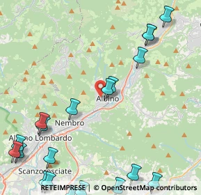 Mappa Via Raffaello Carrara, 24021 Albino BG, Italia (6.2695)