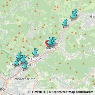 Mappa Via Raffaello Carrara, 24021 Albino BG, Italia (4.36167)