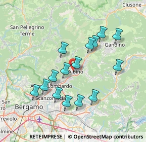 Mappa Via Raffaello Carrara, 24021 Albino BG, Italia (6.824)