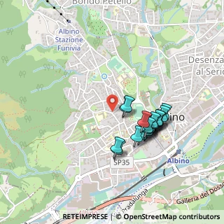 Mappa Via Raffaello Carrara, 24021 Albino BG, Italia (0.3965)