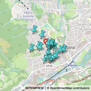 Mappa Via Raffaello Carrara, 24021 Albino BG, Italia (0.287)