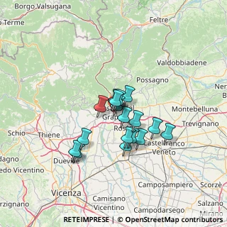 Mappa Via Urania, 36061 Bassano del Grappa VI, Italia (9.40824)