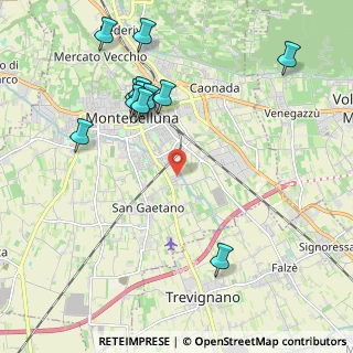 Mappa Via degli Oleandri, 31044 Montebelluna TV, Italia (2.275)