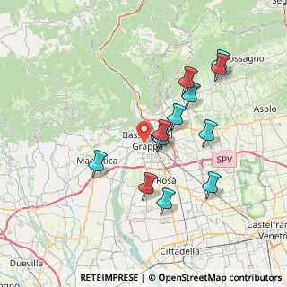 Mappa , 36061 Bassano del Grappa VI, Italia (7.04167)