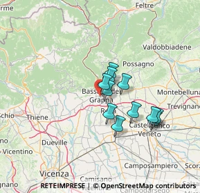 Mappa , 36061 Bassano del Grappa VI, Italia (9.81636)