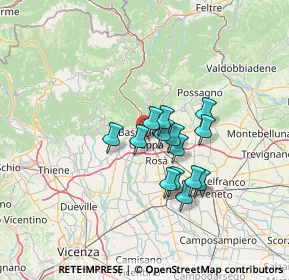 Mappa , 36061 Bassano del Grappa VI, Italia (9.59143)