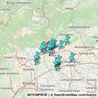 Mappa , 36061 Bassano del Grappa VI, Italia (8.72412)