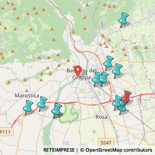 Mappa , 36061 Bassano del Grappa VI, Italia (5.02667)