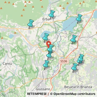 Mappa Via degli Artigiani, 22040 Lurago D'erba CO, Italia (4.27545)