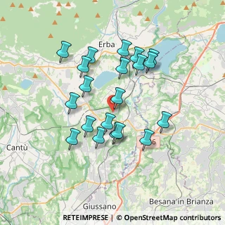Mappa Via degli Artigiani, 22040 Lurago D'erba CO, Italia (3.2405)