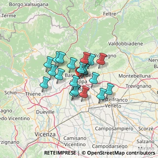 Mappa Via B. Giovanna, 36061 Bassano del Grappa VI, Italia (8.7025)