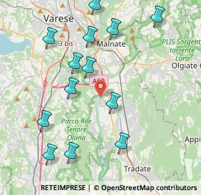 Mappa Via Benedetto Milani, 21043 Castiglione Olona VA, Italia (4.45)