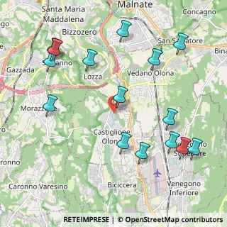 Mappa Via Benedetto Milani, 21043 Castiglione Olona VA, Italia (2.43333)
