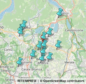 Mappa Via M. Buonarroti, 23845 Costa Masnaga LC, Italia (6.49714)
