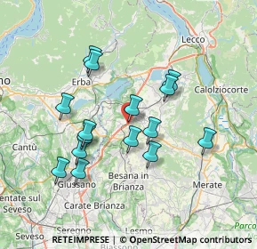 Mappa Via M. Buonarroti, 23845 Costa Masnaga LC, Italia (6.54667)