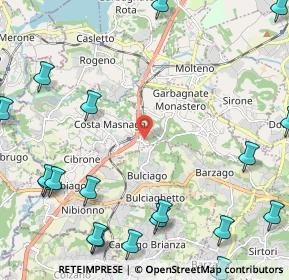 Mappa Via M. Buonarroti, 23845 Costa Masnaga LC, Italia (3.2985)