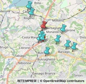 Mappa Via M. Buonarroti, 23845 Costa Masnaga LC, Italia (1.47417)