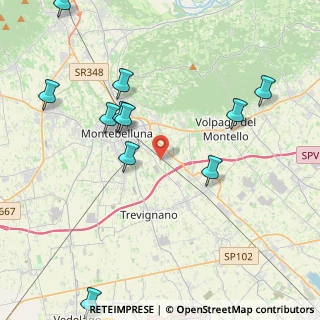 Mappa Via Argine, 31044 Montebelluna TV, Italia (4.79636)
