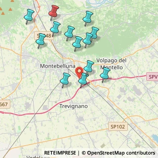Mappa Via Argine, 31044 Montebelluna TV, Italia (4.05769)