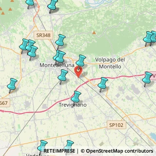 Mappa Via Argine, 31044 Montebelluna TV, Italia (5.82789)