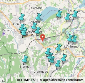 Mappa Via Monticello, 22040 Anzano del Parco CO, Italia (2.162)
