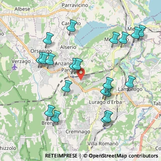 Mappa Via Monticello, 22040 Anzano del Parco CO, Italia (2.2095)