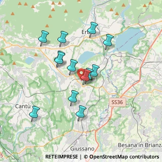 Mappa Via Monticello, 22040 Anzano del Parco CO, Italia (3.21231)