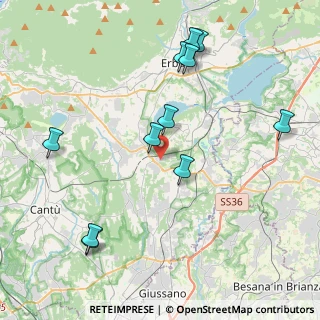 Mappa Via Monticello, 22040 Anzano del Parco CO, Italia (4.49364)