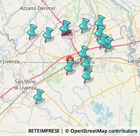 Mappa Via Del lavoro, 30026 Portogruaro VE, Italia (7.08)