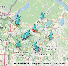 Mappa Via Anzani, 22040 Alzate Brianza CO, Italia (6.77273)