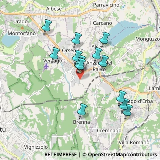 Mappa Via Anzani, 22040 Alzate Brianza CO, Italia (1.68357)