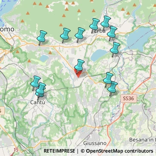 Mappa Via Anzani, 22040 Alzate Brianza CO, Italia (4.33923)