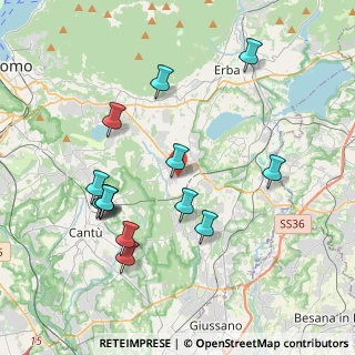 Mappa Via Anzani, 22040 Alzate Brianza CO, Italia (3.95857)