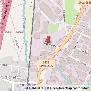 Mappa Via Canedette, 9, 22070 Grandate, Como (Lombardia)