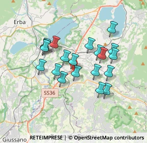 Mappa Via Italia, 23845 Costa Masnaga LC, Italia (2.9865)