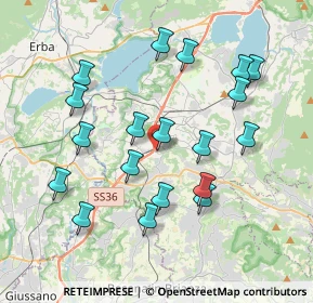 Mappa Via Italia, 23845 Costa Masnaga LC, Italia (3.79842)